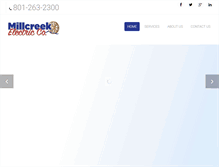 Tablet Screenshot of millcreekelectric.com